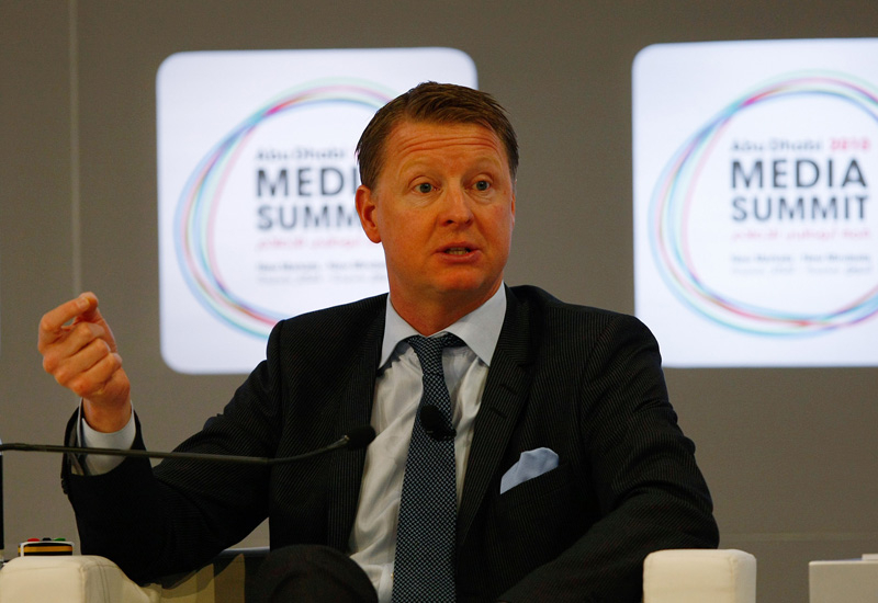 Ericsson CEO Hans Vestburg speaking at the Abu Dhabi Media Summit earlier this year. Ericsson CEO Hans Vestburg speaking at the Abu Dhabi Media Summit earlier this year.