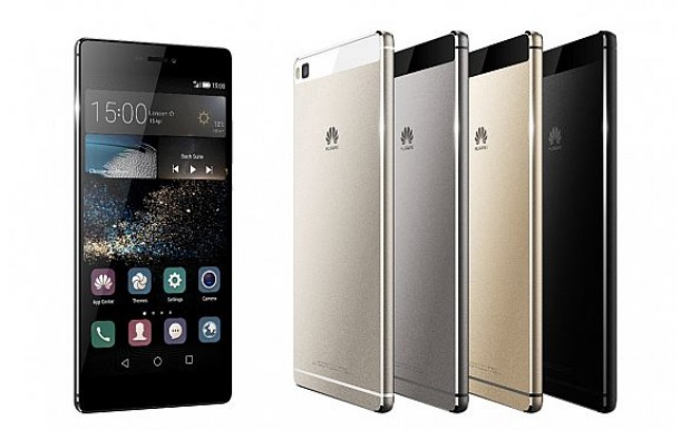 Huawei's P8 and P8 Max smartphones. Huawei's P8 and P8 Max smartphones.