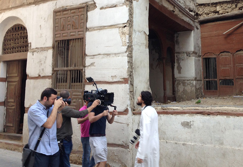 Shooting footage outoors in KSA was initally a challenge but the crew soon won the necessary approvals. Shooting footage outoors in KSA was initally a challenge but the crew soon won the necessary approvals.