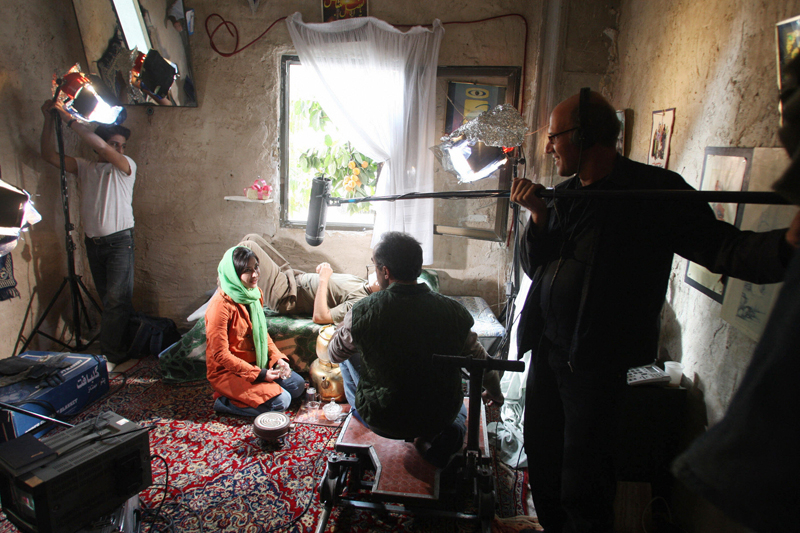 Iranian actress Faqih Soltani performs a scene during the shooting of Hamid-Reza Houshmand's feature, About Love, in Tehran in 2007. Iranian actress Faqih Soltani performs a scene during the shooting of Hamid-Reza Houshmand's feature, About Love, in Tehran in 2007.