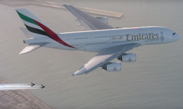 Film footage of the recent aerial stunt has quickly become a viral sensation. Film footage of the recent aerial stunt has quickly become a viral sensation.