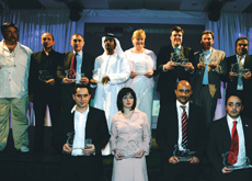 Last year's award winners. Last year's award winners.