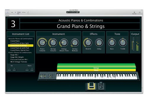 MainStage is a music performance application that turns any Mac into a live rig by offering live performers an enormous amount of ready-to-go sound pa MainStage is a music performance application that turns any Mac into a live rig by offering live performers an enormous amount of ready-to-go sound pa