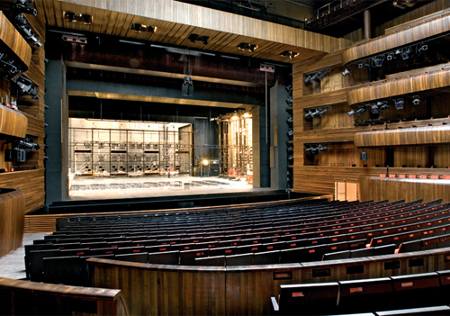The opera house boasts 1200 seats, all with unobstructed views. The opera house boasts 1200 seats, all with unobstructed views.
