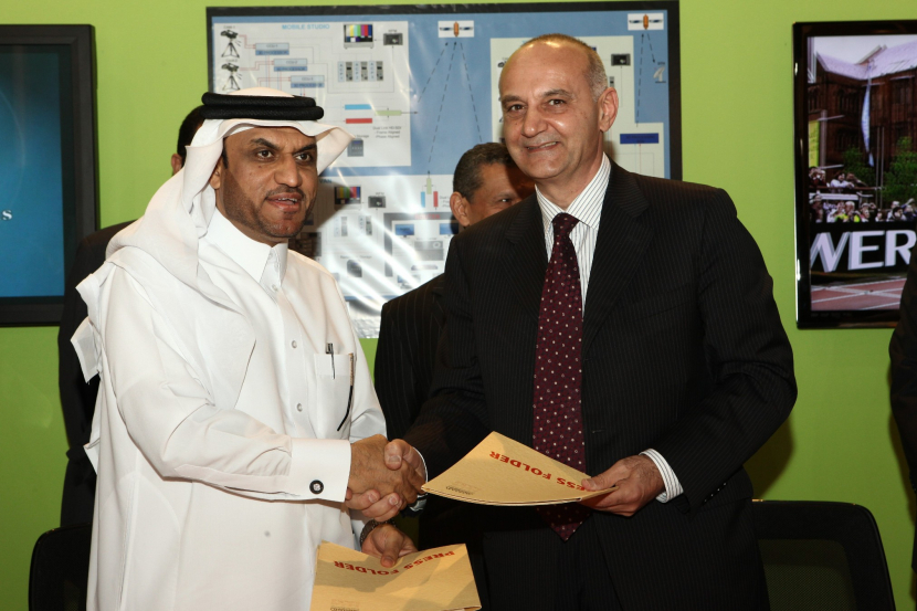 Left to right: Mohammed Al-Hamadi, vice chairman, GSSG, with Hussam A.S. Abu Issa, vice chairman and COO, Salam International. Left to right: Mohammed Al-Hamadi, vice chairman, GSSG, with Hussam A.S. Abu Issa, vice chairman and COO, Salam International.