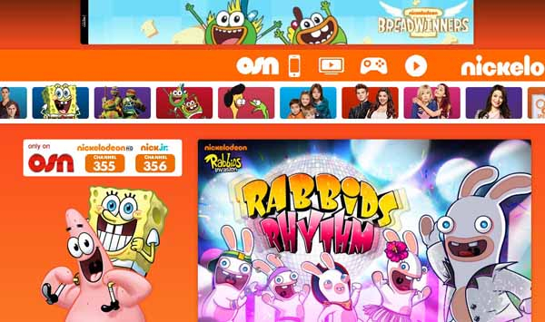 Nickelodeon's new website, which was launched yesterday. Nickelodeon's new website, which was launched yesterday.