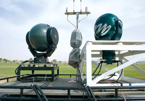 The Gyron 935 was mounted on the tracking vehicle for the World Cup coverage. The Gyron 935 was mounted on the tracking vehicle for the World Cup coverage.