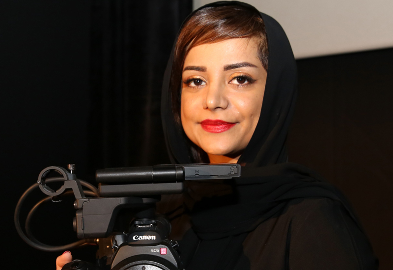 Nayla Al Khaja gets to grips with the C300. Nayla Al Khaja gets to grips with the C300.