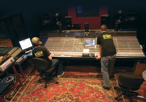 SAE graduates operate a Solid State Logic XL 9000 console installed at the organisation's Byron Bay studio facility. SAE graduates operate a Solid State Logic XL 9000 console installed at the organisation's Byron Bay studio facility.