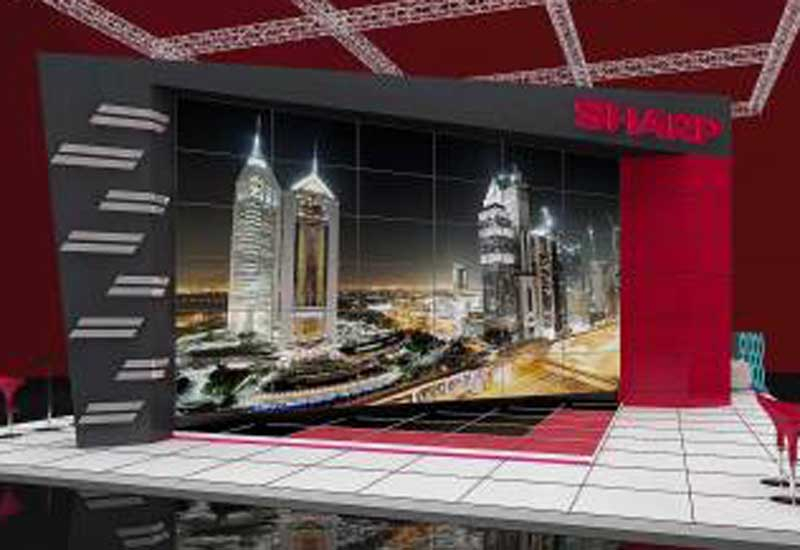 The video wall will measure a huge 360 inches diagonally. The video wall will measure a huge 360 inches diagonally.