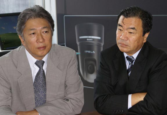 Ohnishi (l) and Onoue visited Dubai from Sony's HQ in Japan to review Middle East clients' needs. Ohnishi (l) and Onoue visited Dubai from Sony's HQ in Japan to review Middle East clients' needs.