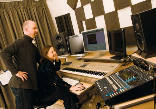 Paul Hopkins and Amanda Falkenberg, founders of Music HF studios. Paul Hopkins and Amanda Falkenberg, founders of Music HF studios.