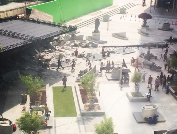 Instagram user Beckyooi posted this photo of the Star Trek shoot on Instagram. Instagram user Beckyooi posted this photo of the Star Trek shoot on Instagram.