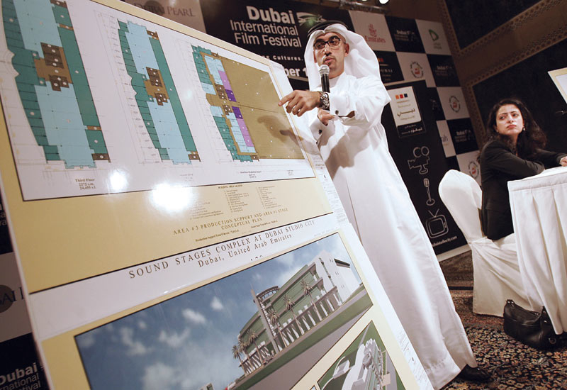 Jamal al Sharif, executive director of Dubai Studio City. The facility includes sound stages and other infrastructure to lure tenants to the precinct. Jamal al Sharif, executive director of Dubai Studio City. The facility includes sound stages and other infrastructure to lure tenants to the precinct.