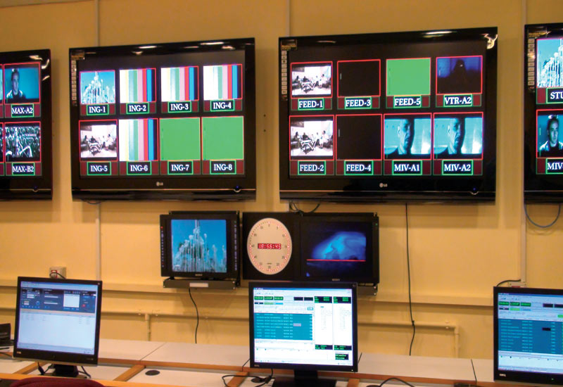 The newsroom installation at Syrian TV is designed for 40 journalists' desktops. The newsroom installation at Syrian TV is designed for 40 journalists' desktops.