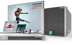 At the heart of a demo at the Dolby ATSC 3.0 showcase in Atlanta is Thomson Video Networks' ViBE VS7000 multi-screen encoding/transcoding platform and At the heart of a demo at the Dolby ATSC 3.0 showcase in Atlanta is Thomson Video Networks' ViBE VS7000 multi-screen encoding/transcoding platform and