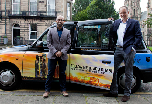 Film and TV services executive director, Paul Baker, and head of commercial, Jamal Al Awadhi. Film and TV services executive director, Paul Baker, and head of commercial, Jamal Al Awadhi.