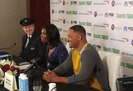 Will Smith at the press conference in Dubai. Will Smith at the press conference in Dubai.