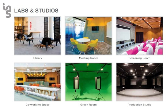 A range of facilities are available at in5 to help content creators. A range of facilities are available at in5 to help content creators.