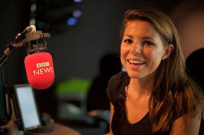 BBC Minute presenter, Olivia Le Poidevin BBC Minute presenter, Olivia Le Poidevin