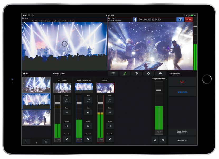 Live:Air Action allows you to connect up to 6 iOS devices and/or video cameras connected with Teradek encoders. Live:Air Action allows you to connect up to 6 iOS devices and/or video cameras connected with Teradek encoders.