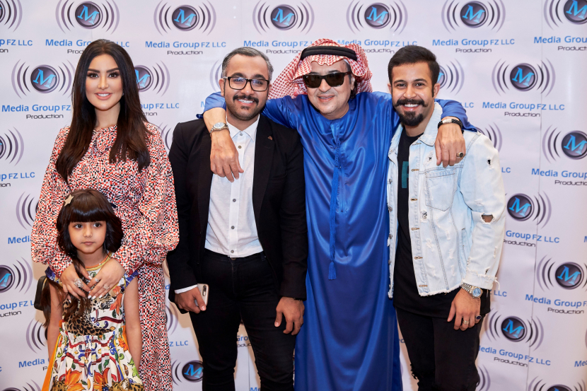 Mayssa Maghrebi with the cast of Wojooh Moharama Mayssa Maghrebi with the cast of Wojooh Moharama