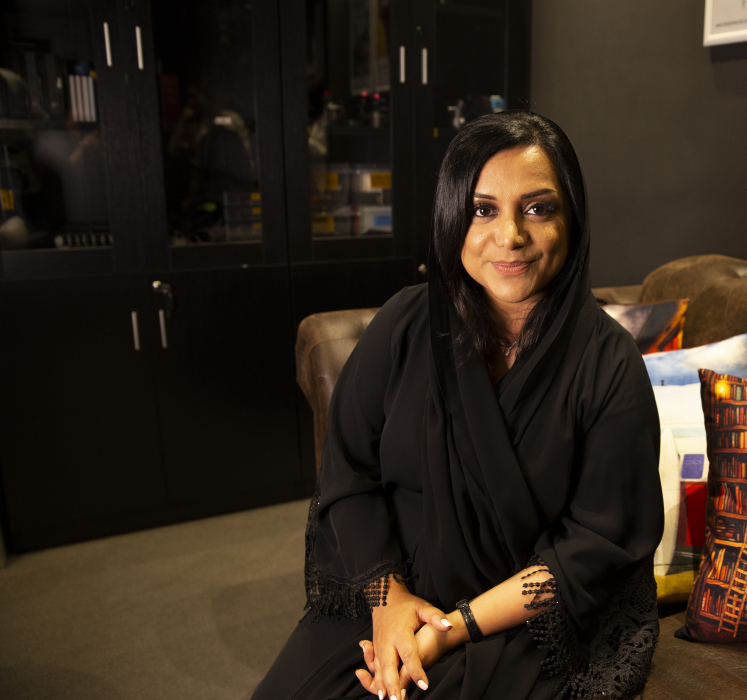 Nayla Al Khaja, Emirati filmmaker and CEO of Nayla Al Khaja Films Nayla Al Khaja, Emirati filmmaker and CEO of Nayla Al Khaja Films