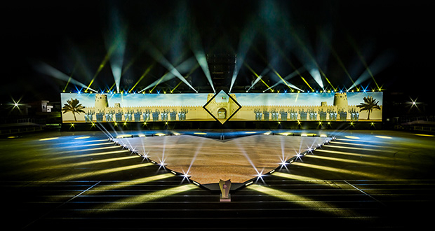 Abu Dhabi Police celebrates 60 years with giant projections Abu Dhabi Police celebrates 60 years with giant projections