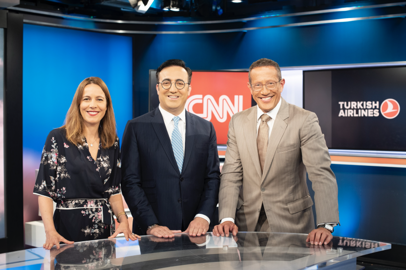 Pictured: Cathy Ibal, Vice President, CNN International Commercial; Ilker Aycı, Turkish Airlines Chairman of the Board and the Executive Committee and Richard Quest Pictured: Cathy Ibal, Vice President, CNN International Commercial; Ilker Aycı, Turkish Airlines Chairman of the Board and the Executive Committee and Richard Quest