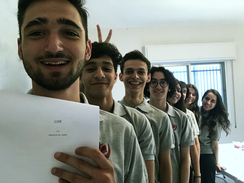 The young cast of Jinn takes a selfie The young cast of Jinn takes a selfie