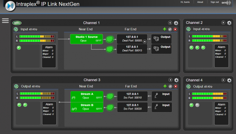 GatesAir, IBC 2018, Audio over IP, Broadcast transmission, IP transport, Audio technology, Dante Audio, AES67, Convergence GatesAir, IBC 2018, Audio over IP, Broadcast transmission, IP transport, Audio technology, Dante Audio, AES67, Convergence