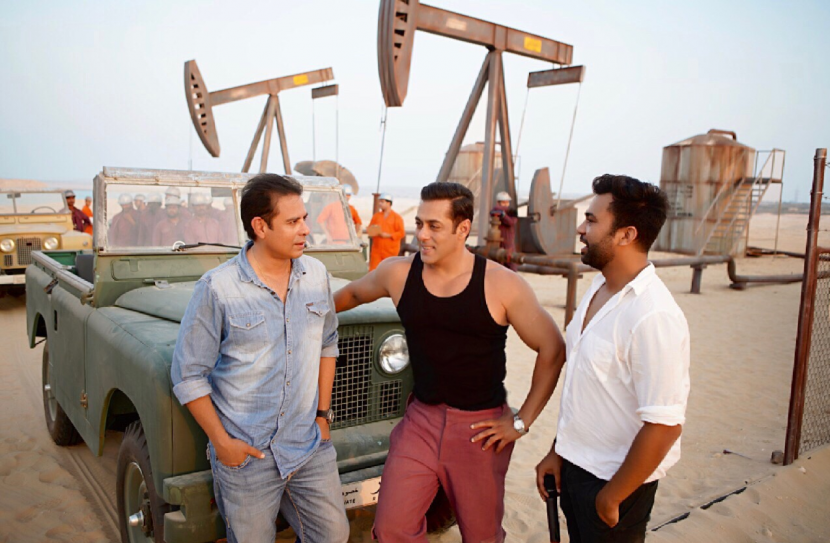 Salman Khan on the sets of Bharat. Salman Khan on the sets of Bharat.