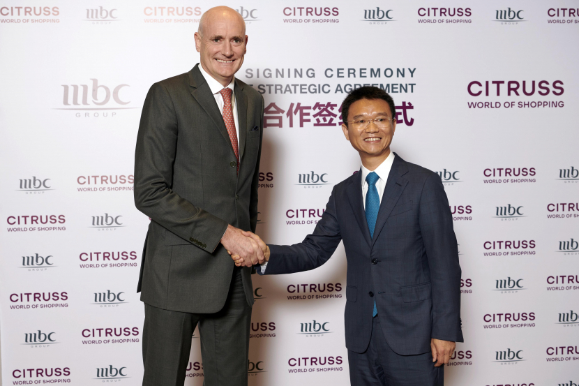 MBC Group CEO, Sam Barnett and Chairman of Citruss World of Shopping, Jason Hong MBC Group CEO, Sam Barnett and Chairman of Citruss World of Shopping, Jason Hong