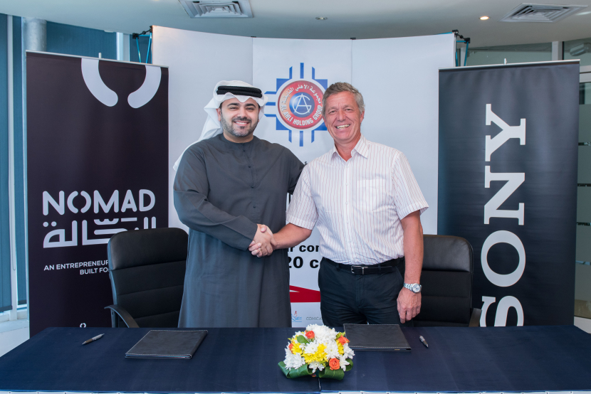 The MoU was signed by Mohammed Khammas, CEO of Ahli Holding Group & NOMAD, and Rob Sherman, Managing Director at Sony Professional Solutions MEA. The MoU was signed by Mohammed Khammas, CEO of Ahli Holding Group & NOMAD, and Rob Sherman, Managing Director at Sony Professional Solutions MEA.