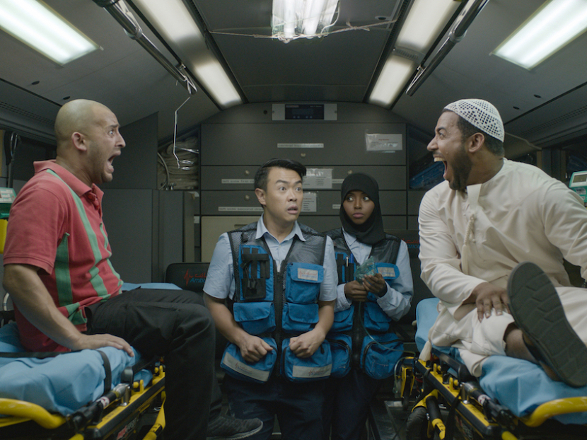 The family-friendly comedy follows wealthy Emirati executive Rashid (Marwan Abdullah Saleh) and carefree Egyptian fast-food deliveryman Rajab (Shadi Alfons), who switch bodies after a freak accident on their way to work. The family-friendly comedy follows wealthy Emirati executive Rashid (Marwan Abdullah Saleh) and carefree Egyptian fast-food deliveryman Rajab (Shadi Alfons), who switch bodies after a freak accident on their way to work.