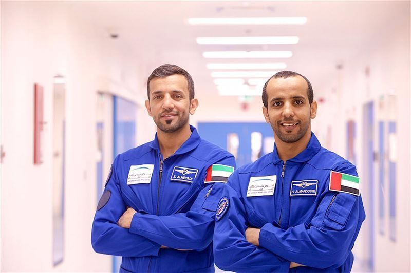 The UAE's first astronauts, Sultan Al Neyadi and Hazzaa Al Mansouri.
The UAE's first astronauts, Sultan Al Neyadi and Hazzaa Al Mansouri.