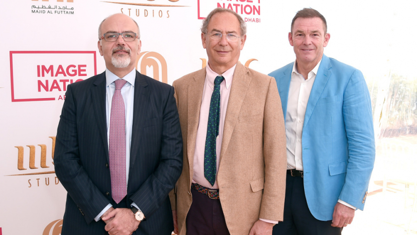 LR Acting CEO of Majid Al Futtaim Ventures Khaled El Chidiac, CEO of Image Nation Abu Dhabi Michael Garin, and Managing Director of MBC Studios Peter Smith attend the press conference during the Cannes International Film Festival to announce a landmark production and distribution partnership for film TV projects in the Middle East. LR Acting CEO of Majid Al Futtaim Ventures Khaled El Chidiac, CEO of Image Nation Abu Dhabi Michael Garin, and Managing Director of MBC Studios Peter Smith attend the press conference during the Cannes International Film Festival to announce a landmark production and distribution partnership for film TV projects in the Middle East.