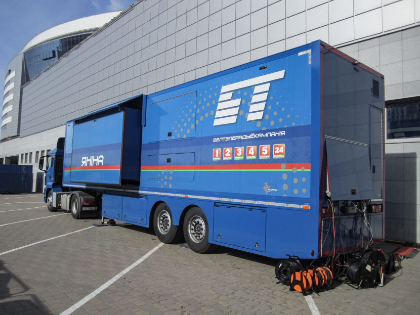 ISB was appointed the main contractor, producing the world feed from the Belarusian capital Minsk ISB was appointed the main contractor, producing the world feed from the Belarusian capital Minsk