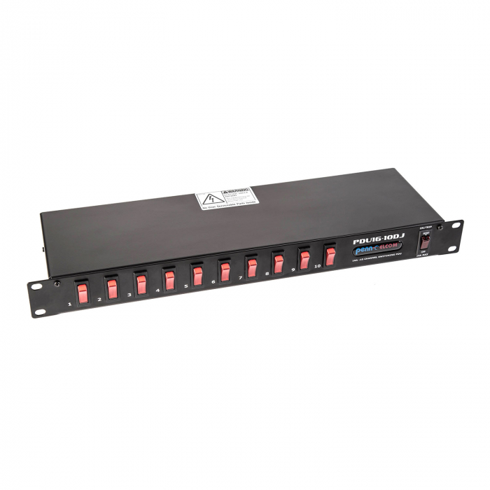The PDU16-10DJ is among the new range of slimline power distribution units. The PDU16-10DJ is among the new range of slimline power distribution units.