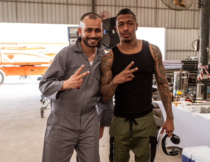 Rami Jaber with Nick Cannon. Rami Jaber with Nick Cannon.
