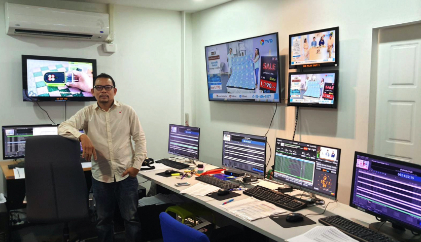 TV Direct's MCR manager Akarachai Tobsin in the network's playout control suite. TV Direct's MCR manager Akarachai Tobsin in the network's playout control suite.