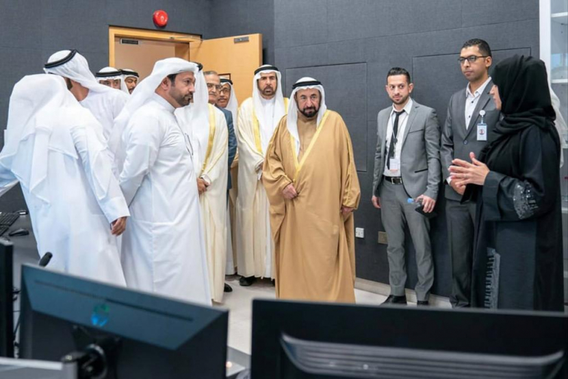 The Al Wousta Channel Opening earlier this year. (From L to R) Mohamed Hassan Khalaf, General Manager; His Highness Sheikh Sultan bin Muhammad Al Qasimi, Ruler of Sharjah, and Aisha Alzareef, broadcast technology and information system director at Sharjah Broadcasting Authority. The Al Wousta Channel Opening earlier this year. (From L to R) Mohamed Hassan Khalaf, General Manager; His Highness Sheikh Sultan bin Muhammad Al Qasimi, Ruler of Sharjah, and Aisha Alzareef, broadcast technology and information system director at Sharjah Broadcasting Authority.